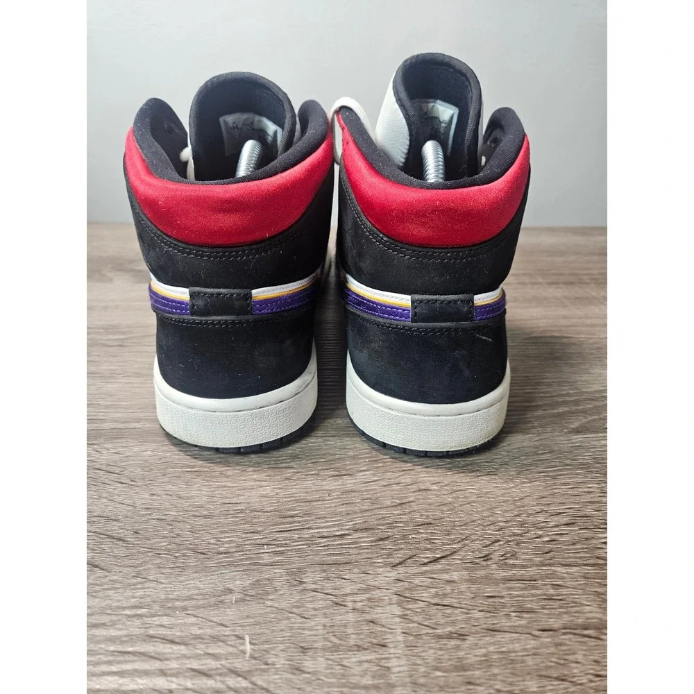 Air Jordan 1 Mid Lakers Top 3 Men's Athletic Shoes Size 10.5 852542-005